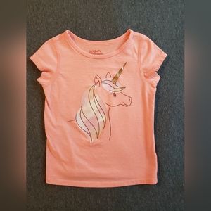 Cat and Jack, 2T girls/non-binary, coral t-shirt